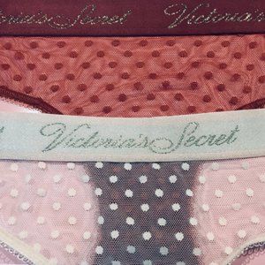Victoria Secret  Cotton & Mesh VS Logo Bikini Pant